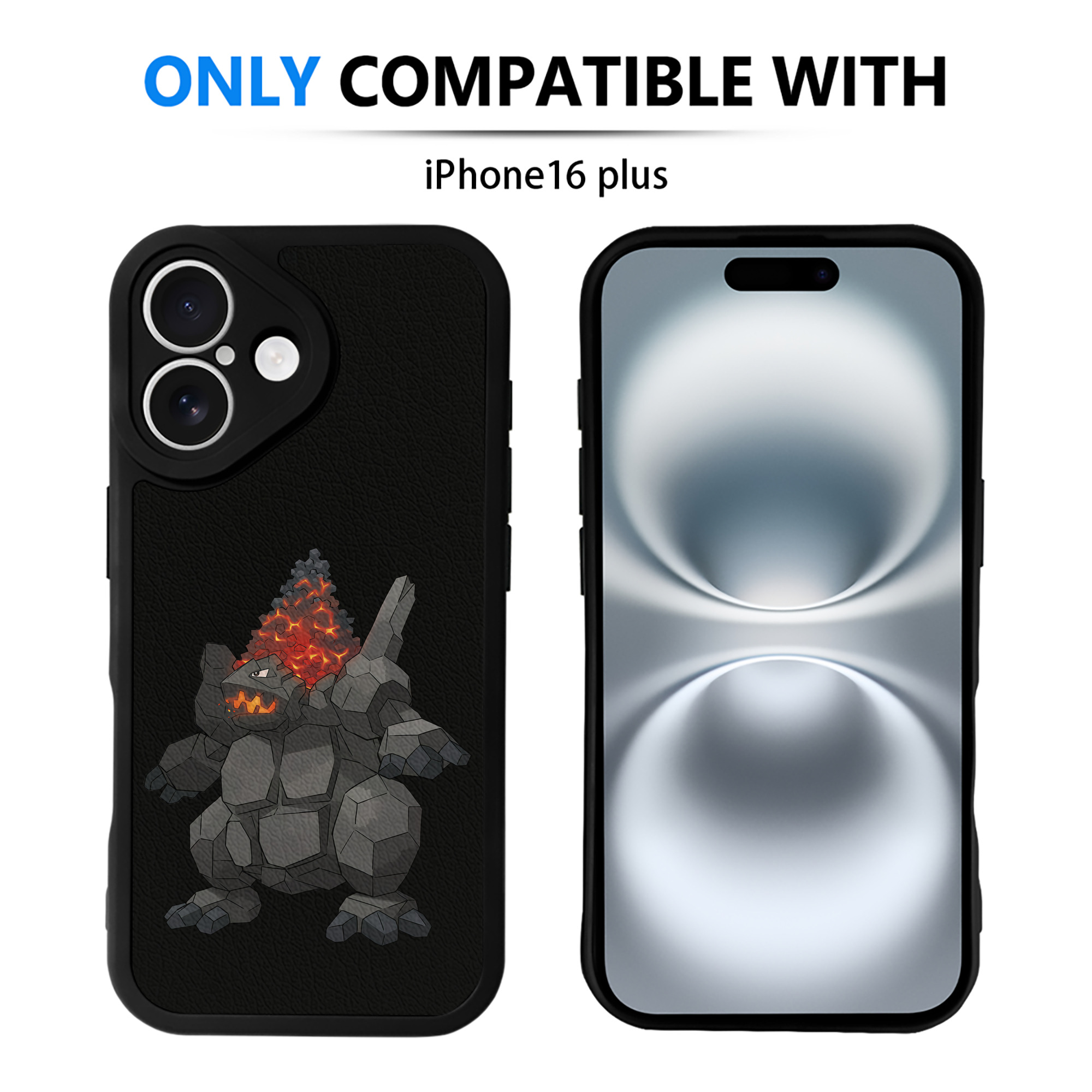 （画像用） ポケットモンスター Pokémon 【iPhone 16シリーズ対応】シリコンスマホケース（レザー調） 材質：シリコン